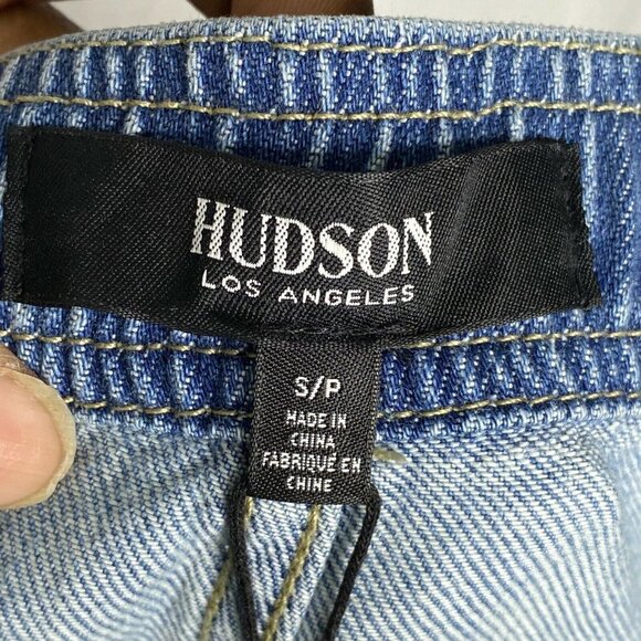 Hudson Women's Blue Regular Fit Drawstring Waist Denim Jogger Jeans Size Small - Picture 7 of 9